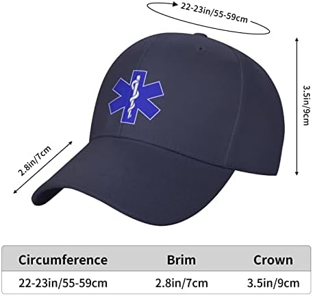 Enichan EMS potpisuje EMT tehničar za hitnu medicinsku pomoć Unisex za odrasle bejzbol šešir tata kapica kapica
