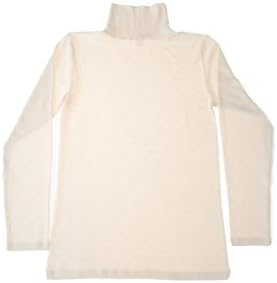 Majica dugih rukava od organske Merino vune u Merino-svilena majica dugih rukava dolčevita