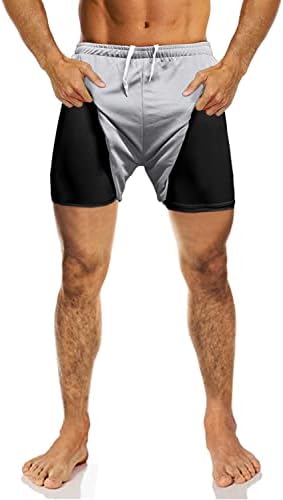 Muške 5 -inčne kratke hlače muškaraca koji trče kratke kratke hlače s kratkim hlačama za vježbanje u teretani s velikim podijeljenim