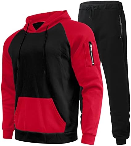 Blankx muški casual hoodies 2 komada outfit zimske sportske setove s DRWString znojevima koji trče jogging atletske odijela set