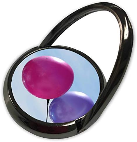 3Drose Jos Fauxtographee- baloni - ružičasti i ljubičasti balon na blijedo plavom nebu - telefon s telefonom