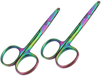 DDP set od 2 multitanium boje u boji Rainbow Stitch Scissors 3,5 nehrđajući čelik
