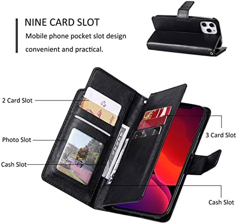 Torbica-novčanik LTLGHY za iPhone 13 Mini /13/13 Pro /13 Pro Max, torbica od umjetne kože s противоударной držačem za kartice TPU zaštitna