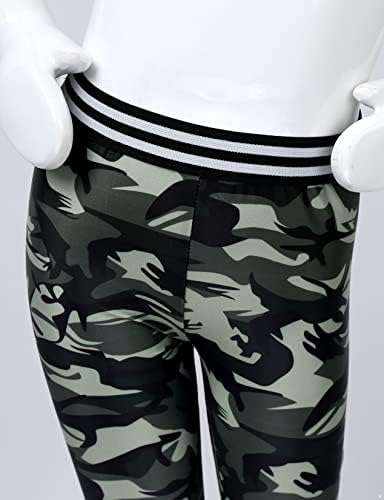 Hedmy 2PCS Dječje djevojke Digitalno tiskano sportsko odijelo trkač na leđima i hlače set za Yoga Workout Dance Gym