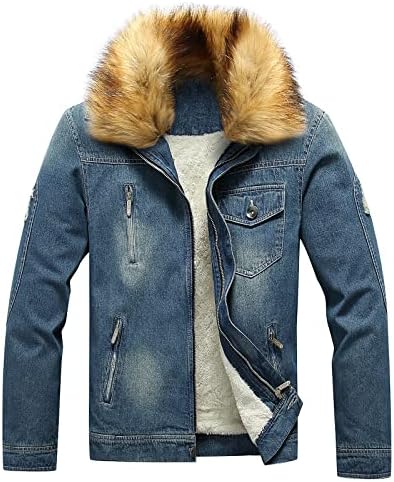 XXBR traper jakne za muške, laž-fur kašmir fleece parka vanjska odjeća zimska gumb dolje labav casual vintage topli kaput