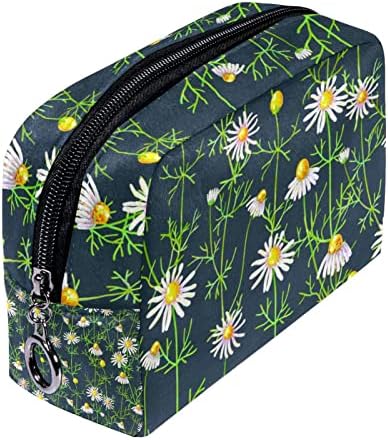 Kozmetičke torbe za žene, torbice torbice šminke organizator za skladištenje torbe za šminku djevojke, bijela proljetna cvjetna cvjetna