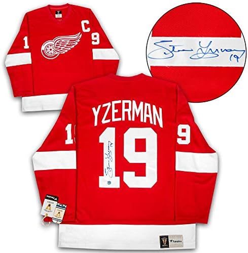 Steve Yzerman Detroit Red Wings potpisao je retro fanatike dres - Autografirani NHL dresovi