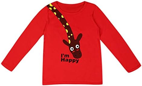 Dječji dječaci djevojčice crtano pismo žiraffe vrhovi majica dukserica pulover mališana djevojka tenk vrhovi