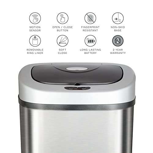 YueHappy 21.1 galona kanta za smeće, senzor za pokret bez dodira kuhinja kanta za smeće, nehrđajući čelik
