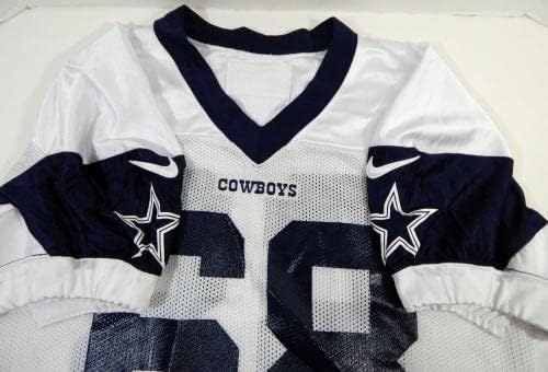 2020. Dallas Cowboys 68 Igra izdana bijela vježba dres dp18851 - Nepotpisana NFL igra korištena dresova