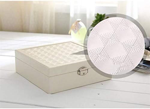 YFQHDD bijela kutija nakita - Naušnice za odlaganje prijenosna kutija za nakit velikog kapaciteta