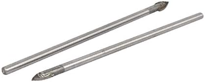 X-DREE 3 mm vrh 70 mm duljine metalne okrugle bušilice Trokut za bušilice za bušenje glave 5pcs (3 mm punta 70 mm longitud metal redondo