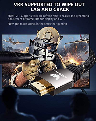 HDMI kabel 2.1, Сверхвысокая brzina 48 Gbit / s, HDMI kabel 8K 8 metara, rezolucija 4K120 8K @ 60 Hz, сверхпрочный pleteni kabel HDMI