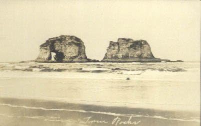 Twin Rocks, Oregon razgledna razglednica