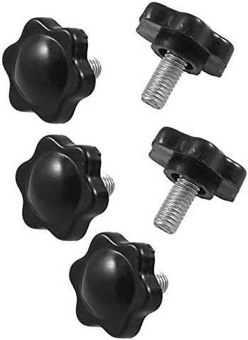 Vijak Clomo 5 PCS M6 x 15 mm muški navoj 25 mm šesterokutni tipka za stezanje glave crno