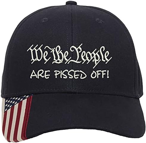 Mi ljudi smo bijesni izvezeni strukturirani podesivi podesivi jedna veličina odgovara svu američku zastavu na šeširu