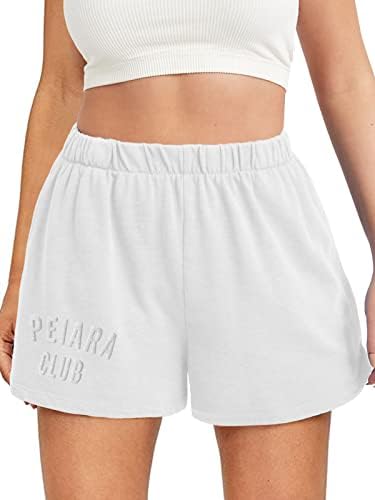 Peiara Womens Sweat Shorts ljetne ležerne atletske kratke hlače s visokim strukom, trening s kratkim hlačama s džepovima 2023