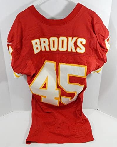 1997. Kansas City Chiefs Bucky Brooks 45 Igra izdana Red Jersey 40 DP32094 - Nepotpisana NFL igra korištena dresova