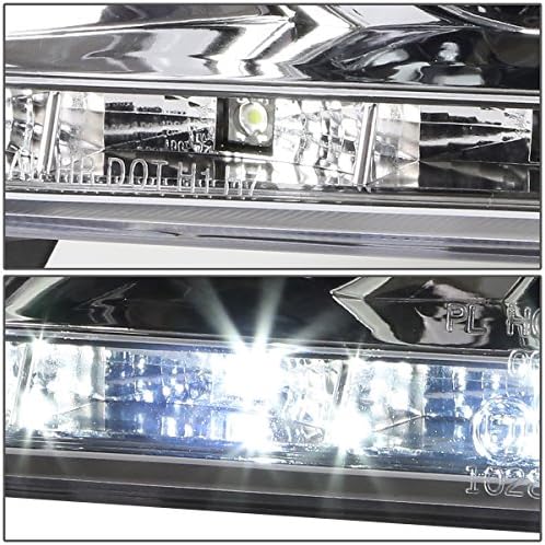 [Halogeni Model] 3-inčni sklop prednjih svjetala projektora kompatibilan je s 99-01, vozačem i suvozačem, kromiranim kućištem, prozirnom