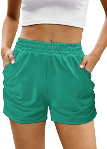 Aloodor kratke hlače za žene povremene ljetne atletske kratke hlače s džepovima