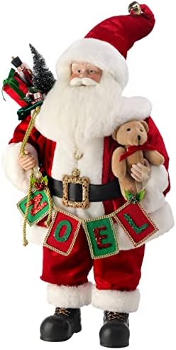 Regency International božićni noel stoji Santa figurice, 28 inča, tkanina i smola