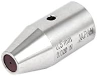 AEXIT 0,5 mm Dia Twist Bits za bušenje 25 mm visina zakopčanik za oči za bušenje za bušenje srebrni ton