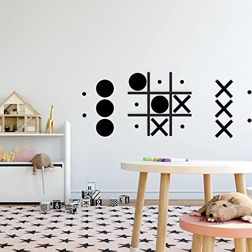 Magnetska igra Tic-Tac-Toe zidna umjetnost za dječju sobu zidni dekor igraonice za dječake i odrasle