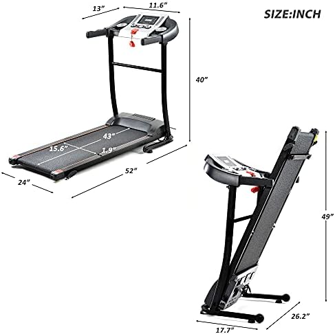 Treadmill s nagibnim električnim pješačkim stazama za trčanje bicikl Sklopni stazi za kućnu teretanu za šetnju Jogging Vježba za dom