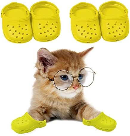 Sandale za mačke u boji karamele samo za mačke, domaći ukrasni Crocs za fotografiranje malih mačaka i pasa