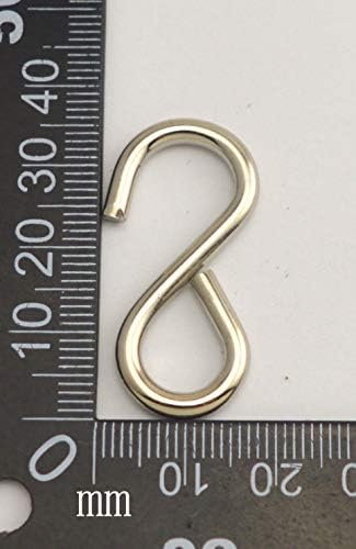 Wuuycoky 36 mm dužina srebrnatih konektora kuke Kuhinja kuke za žica za žličice s loncima višestruke koristi paket od 10