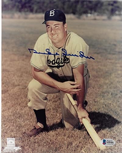 Duke Snider Autografirani Brooklyn Dodgers 8x10 Photo Beckett Autentificirano 3 - Autografirane MLB fotografije