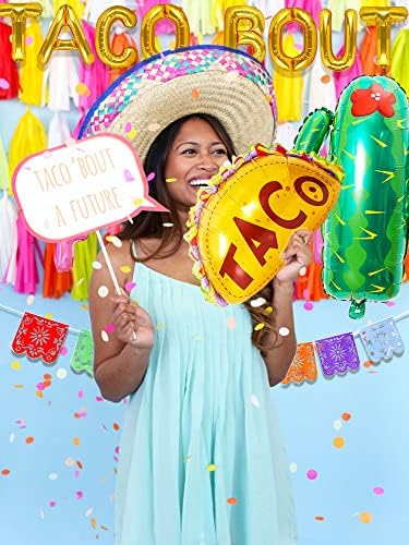 Jevenis Taco BOOT budući ukras za ukrašavanje Balloons Dekoracija Taco angažman Meksički vjenčani svadbeni tuš