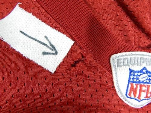 2002 San Francisco 49ers Dana Stubblefield 94 Igra Korištena crvena vježba Jersey 432 - Nepotpisana NFL igra korištena dresova