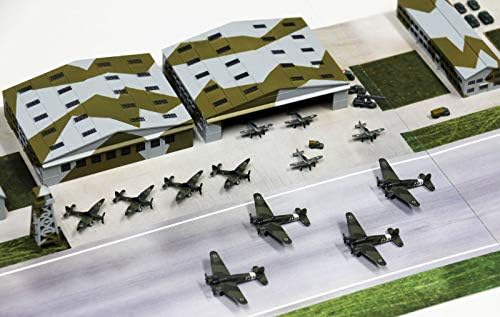 Pit Road SPS12 1/700 SPS serija WWII Njemačka zrak zrak Scena leta Paper Base, 2 komada) Plastični model