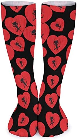Crne mačke Srce Sportske čarape tople cijevi čarape Visoke čarape za žene muškarce koji trče casual party
