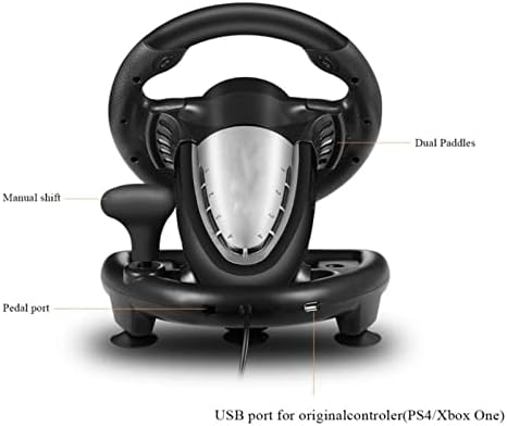 XXG Racing Game Upravi za volan 180 ° stupanj Vibracija Dual Motor sklopivi upravljač za igranje pedale