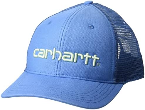 Muška platnena kapa u obliku platna s grafičkim logotipom na mrežastim leđima