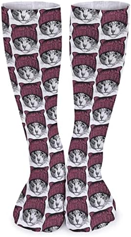 Mačka s beanie sportskim čarapama tople cijevi čarape visoke čarape za žene muškarce koji trče casual party
