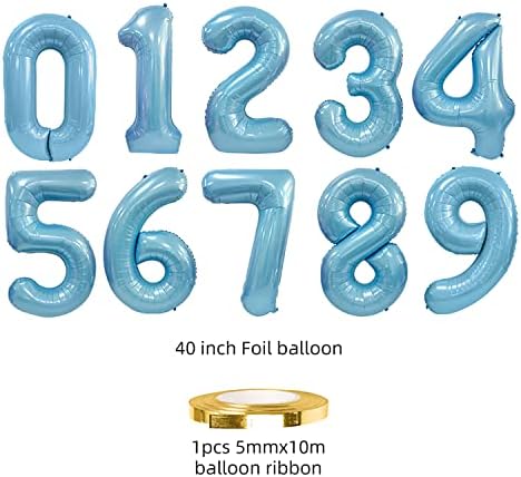 Eshilp 40 -inčni broj balona balona balon broj 10 jumbo divovski balon broj 10 balon za 10. rođendanski dekoracija dekoracija vjenčanja,