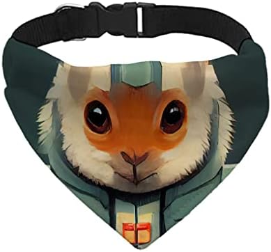Squirrel Warrior Pet Bandana Collar - Fantasy Sall Collar - Smiješan pas bandana