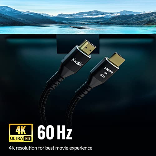 Kabel 4K HDMI 25 metara, kabel Ultra HD HDMI 2.0, najlon pletenica i zlatni konektori, 4K @ 60 Hz, 2K, 1080P, HDCP 2.2, ARC, Golema
