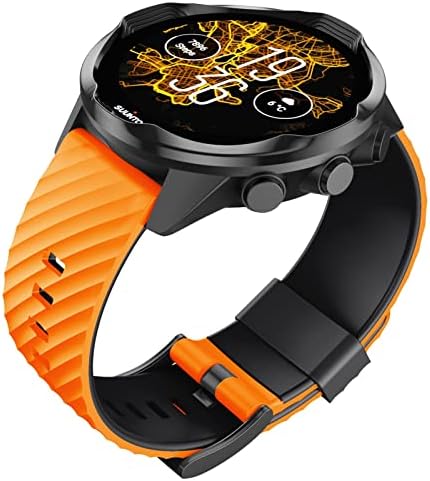 Buday 24 mm silikonske naramenice Zamjenski sat za Suunto 7 D5 narukvica Suunto 9 Spartan Sport Wrist HR Baro Smart Watch Wressband
