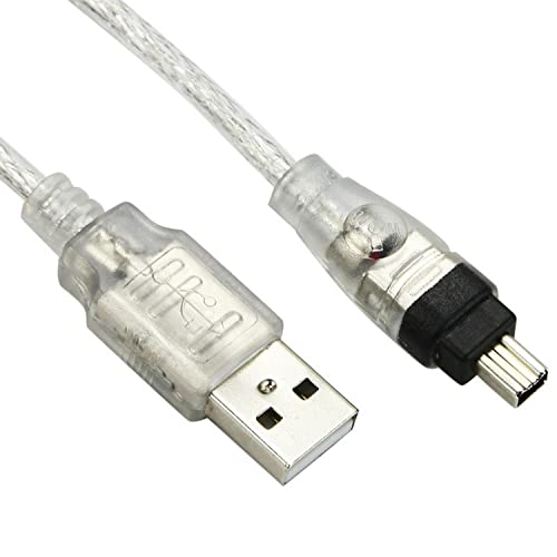 ALINNA 5FT USB 2.0 Mužjak to IEEE 1394 Mini 4Pin Male iLink Firewire DV Adapter Kabel Kabel koji je kompatibilan sa Sony DV