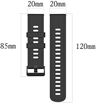 Aehon 22 20 mm meki silikonski remen za 20 mm 22 mm Univerzalni zamjenski pojas