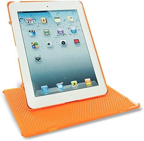 KeyDex iPad 3, novi iPad treće generacije Povratak Tvrdi kućište s poklopcem - Slim -Fit Genius Cover rotirajuće kućište - naranča