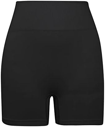 Ženske aktivne biciklističke kratke hlače za dizanje guzice Tummy Control Workout kratke hlače Solidne boje lagana vježba trčanja joga