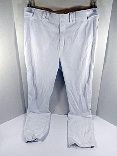 2004 Tampa Bay Devol Rays Igra Korištena bijelih hlača 40 DP32844 - Igra se koristi MLB hlače