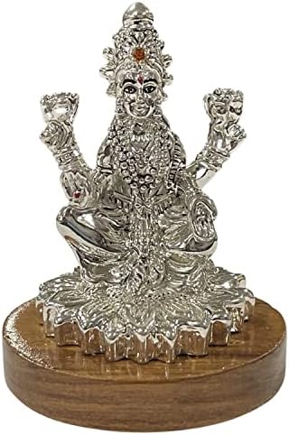 999 čisti srebrni ganesh & lakshmi/laxmi idol/kip/murti
