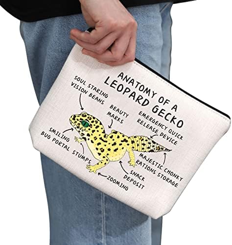 Poklon za ljubitelje Leopard gekona anatomija Leopard gekona kozmetička torba za mamu Leopard gekona kozmetička torba za vlasnika Leopard