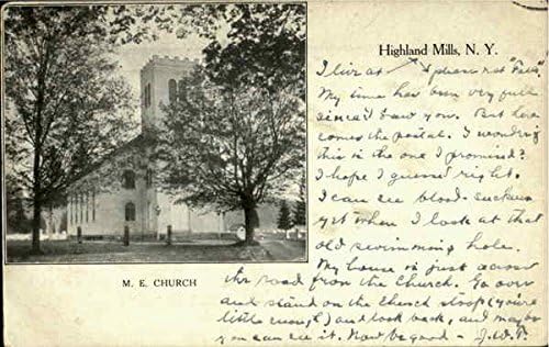 M. E. Church Highland Mills, N. J. originalna Vintage razglednica